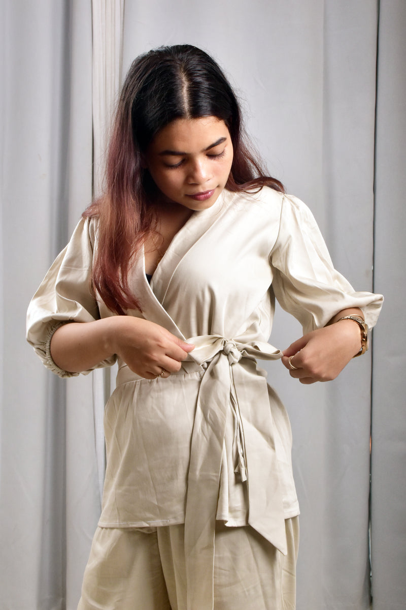 Formal Beige Co-Ord Set