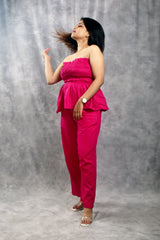Hot Pink Pure Cotton Co-Ord Set