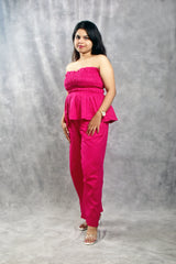 Hot Pink Pure Cotton Co-Ord Set
