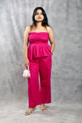 Hot Pink Pure Cotton Co-Ord Set