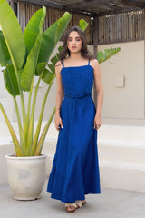 Royal blue corset dress