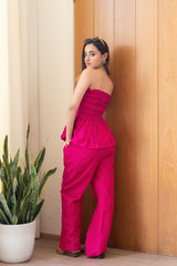 Hot Pink Pure Cotton Co-Ord Set