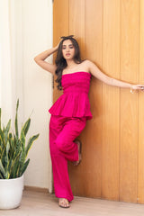Hot Pink Pure Cotton Co-Ord Set