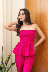 Hot Pink Pure Cotton Co-Ord Set