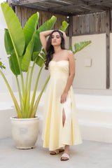 Butter Yellow corset Dresss
