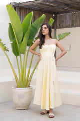 Butter Yellow corset Dresss